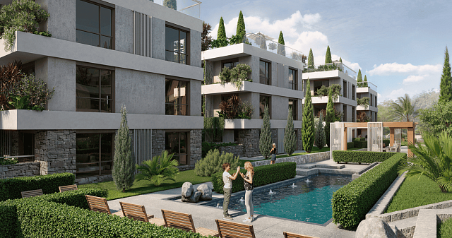 Neuer Luxuskomplex mit Pool in Tivat in Meeresnähe